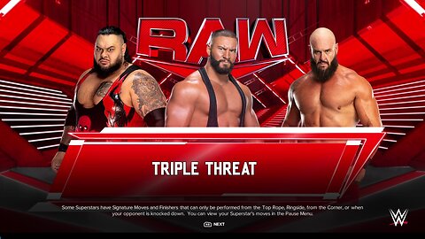 WWE 2k24 Bronson Reed vs Bron Breakker vs Braun Strowman