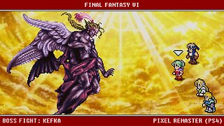 FINAL FANTASY VI Pixel Remaster Final Boss Battle Kefka & The End (PS4)
