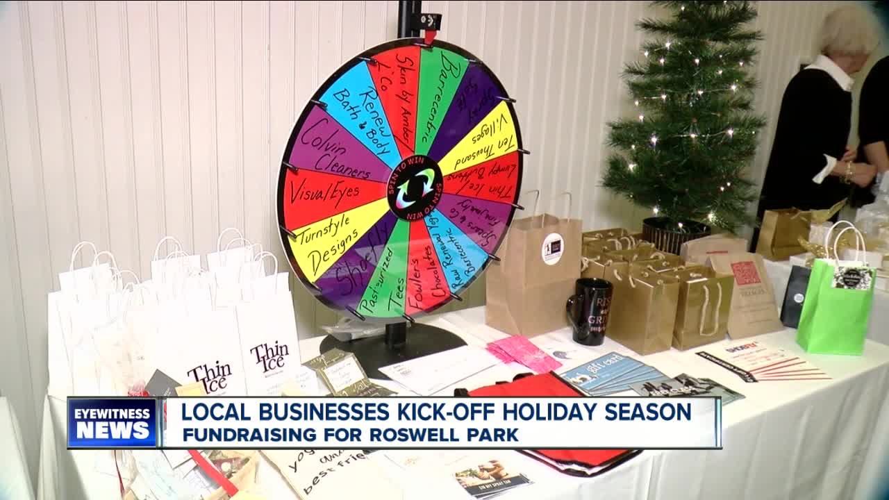 Local businesses kick-off holiday season by fundraising for Roswell Park