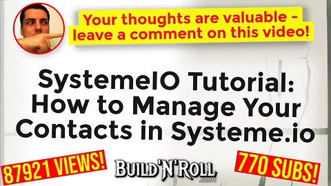 SystemeIO Tutorial: How to Manage Your Contacts in Systeme.io