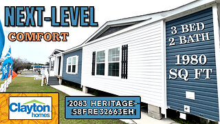 NEXT-LEVEL COMFORT 2083 HERITAGE BY CLAYTON HOMES MOBILE HOME TOUR | DIVINE MOBILE HOME CENTRAL |