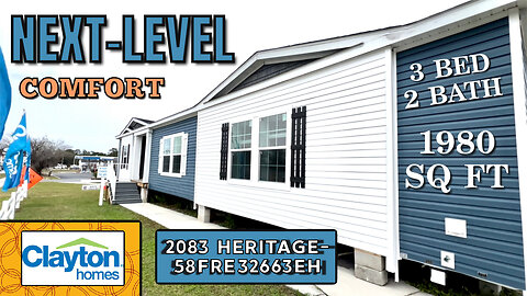 NEXT-LEVEL COMFORT 2083 HERITAGE BY CLAYTON HOMES MOBILE HOME TOUR | DIVINE MOBILE HOME CENTRAL |