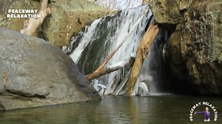 Frozen Waterfall | Sleep with Relaxing Water Sounds