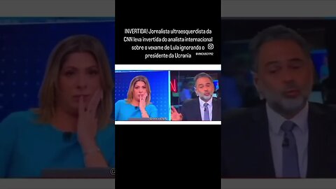 Jornalista da CNN leva invertida sobre o vexame de Lula ignorando o presidente da Ucrania