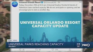 Universal hits park capacity