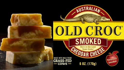Old Croc Smoked Cheddar Cheese #cheese #cheddar