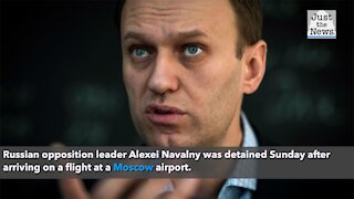 Putin opponent Alexei Navalny detained after arriving in Russia