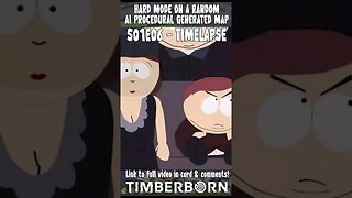 #Timberborn build timelapse on an AI procedural generated map! Hard mode S01E06 🦫🪵🛖 with memes!