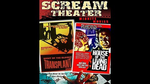 NIGHT OF THE BLOODY TRANSPLANT 1970 & HOUSE OF THE LIVING DEAD 1974 Grisly Gore DOUBLE FEATURE