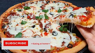 PIZZA FOR A LARGE FAMILY! THE MOST DELICIOUS PIZZA! Delicious pizza recipe!