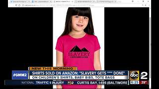 Amazon under fire for slavery shirts for kids