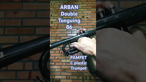 Arban double tonguing 86 - 124 BPM #trumpet #trumpetersstuff #trompete #arban #method #studies