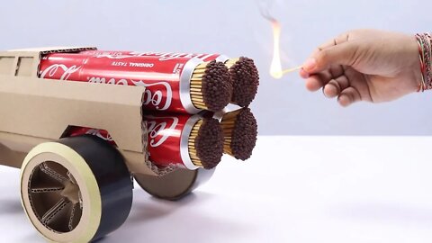 Cool Matchstick Powered Quad Jet Monster Truck