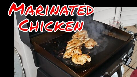 Marinated Griddled Chicken - Blackstone Griddle Recipe