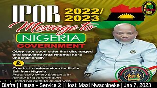 Welcome To The University Of Radio Biafra | Hausa - Service 2 | Host: Mazi Nwachineke | Jan 11, 2023