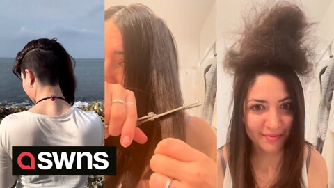 Canadian woman forced to cut off up to half her hair because it gives her HEADACHES