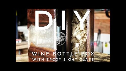 How to make a Wine Bottle Gift Box - WITH EPOXY!