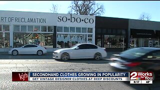 Secondhand clothes growing in popularity