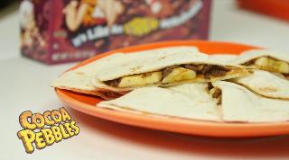 Cocoa Pebbles Quesadillas