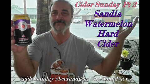 Cider Sunday Pt 2 Sandia Watermelon Hard Cider 3.75/5