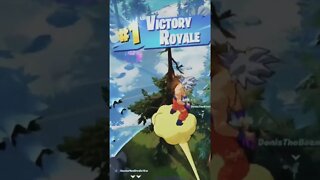 EASY GOKU VICTORY ROYALE in FORTNITE! 🏆 | #shorts #fortnite #goku #dbz