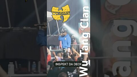 Inspekt da deck representing wu tang & czarface at the back to basic show on 7/24/23 #wutang #hiphop