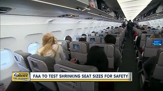 FAA to test shrinking seat sizes for safety