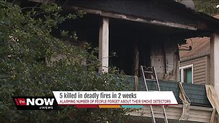 Neighbors check their smoke alarms after fifth fatal fire in Cleveland in 10 days