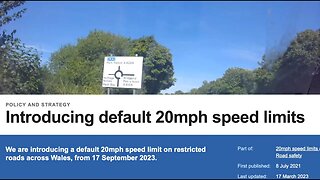 Wales to introduce 20 mph roads / BCBC (by Sept 17 2023)