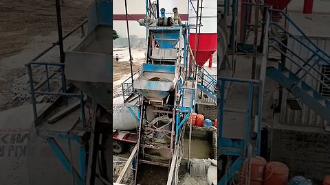 Mobimix batching plant operation #machinery #amazing #shortsvideo #skills #shorts #sand #stone