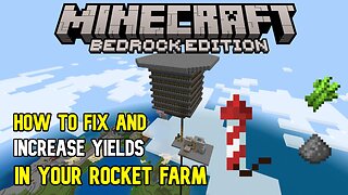 AFK Firework Farm Trouble Shooting (Creeper + Sugarcane Farm) Minecraft Bedrock 1.20 MCPE