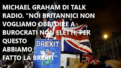 La nostra intervista a Michael Graham: "Amiamo l'Europa, ma non possiamo sottostare all'UE"