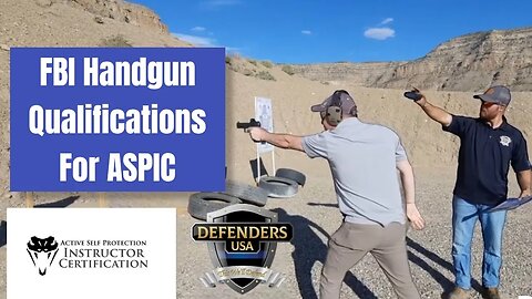 Brent's FBI Handgun qualification for the Active Self Protection instructor certification program