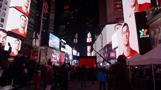 Cristiano Ronaldo TAKES OVER Times Square to unveil Madame Tussauds wax figure