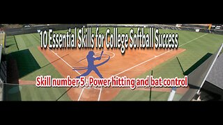 10 Essential Skills for softball. Number 5 - Power hitting and bat control.