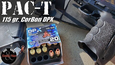 PAC-T Testing: 9mm 115 gr. CorBon DPX (with soft barrier)