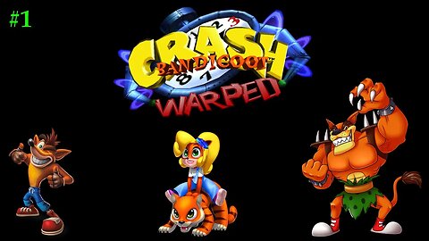 Crash Bandicoot - Warped | Mission #1 | Gameplay #duckstation #psx