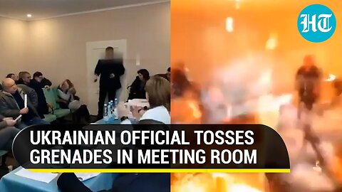 Ukraine Shocker: Councillor Detonates Grenades In Room Packed With Officials | Watch