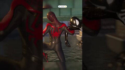 Spider Man Miles Morales save Symbiote Spider Man #Short #Shorts #SpiderMan2 #symbiotesuit