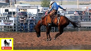 Bronc Riding - 2022 West Texas Ranch Rodeo | Friday (Censored)