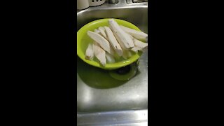 How to peel cassava. Part1