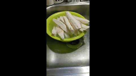 How to peel cassava. Part1