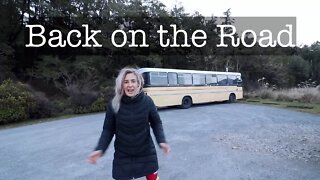 OFF GRID TINY HOUSE BUS PERMANENT ROAD TRIP - DAY 1 | Bus Life NZ | RV Living Episode 45