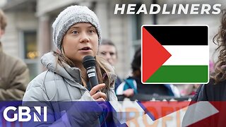 Greta Thunberg's mic grabbed after 'PRO-PALESTINIAN' chants at rally | Headliners