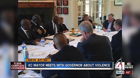 KCMO Mayor Lucas meets with governor, other mayors about violence