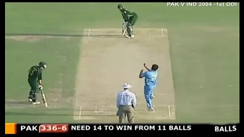 Pakistan need 14 runs from 11 balls against india | 2004 | WHO GONNA WIN
