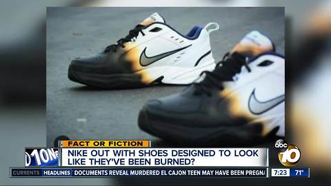 New "burned shoe" design by Nike?
