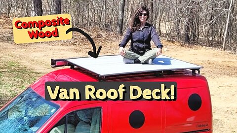 VanLife | How to build a roof DECK on a tiny Transit Connect