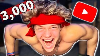 I Did 3,000 Push Ups For 3,000 Subs!