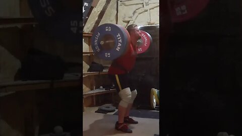 202 kg / 445 lb - Back Squat - Weightlifting Training